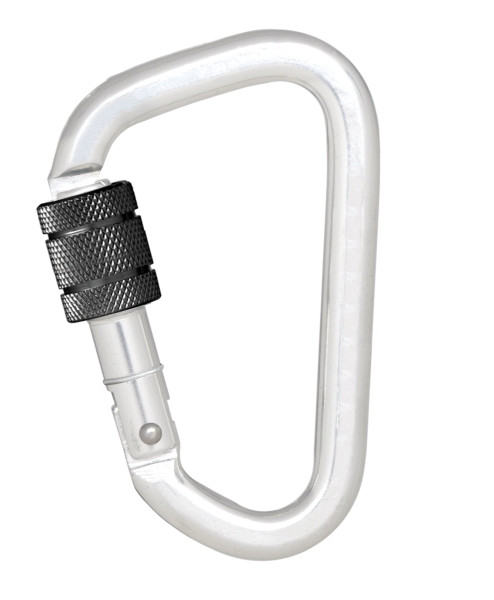 Mousqueton Kratos en aluminium avec verrouillage à vis - Version Keylock avec largeur d'ouverture de 18,5 mm, FA5010322B