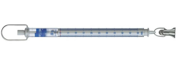 Balance à ressort PESOLA 50g, graduation 0,5g, Light Line, bleue, avec pince, 10050