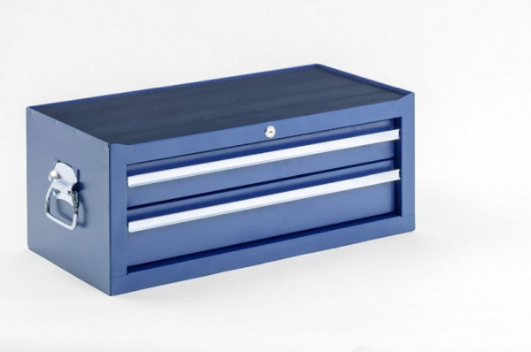Boîte à outils Metra, dessus, 2 tiroirs, bleu, 10216