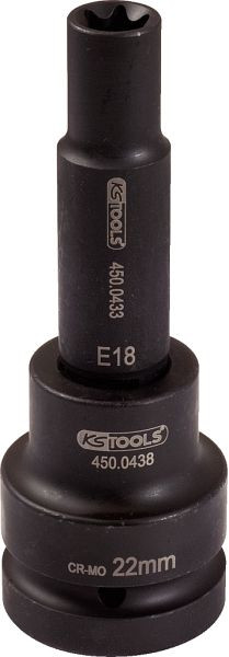 KS Tools Douille Torx E 3/4", longue, E22, 450.0453