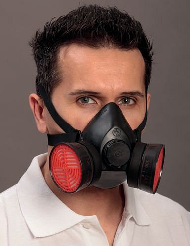 Demi-masque de protection respiratoire EKASTU Safety 100/2, sans filtre, selon EN 140, 157-918