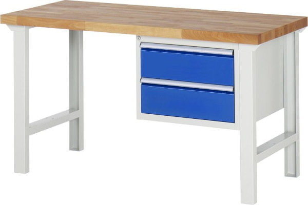Etabli RAU série 7000 - conception modulaire, conteneur de sous-structure (2x tiroir), 1500x840x700 mm, 03-7125A1-157B4S.11