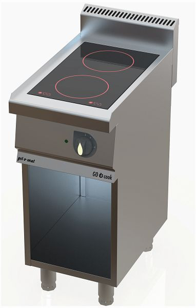 Cuisinière à induction gel-o-mat avec 2 x 3,5 kW, GO Cook 700, IN4070
