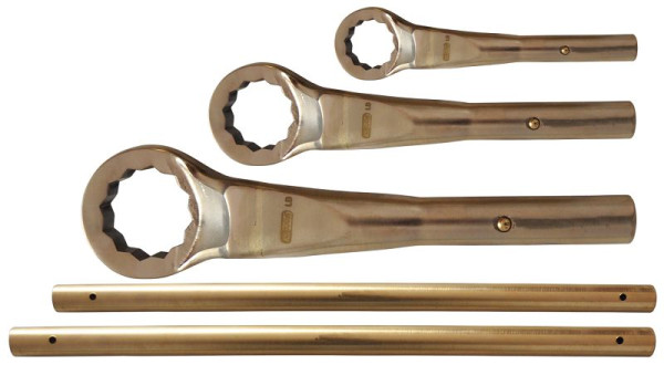 KS Tools BRONZEplus jeu de clés à anneau à tirer, 18 pièces, 963.8081