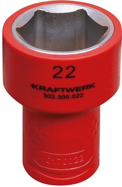 Kraftwerk Douille d'électricien 3/8" 22 mm VDE, 302.300.022