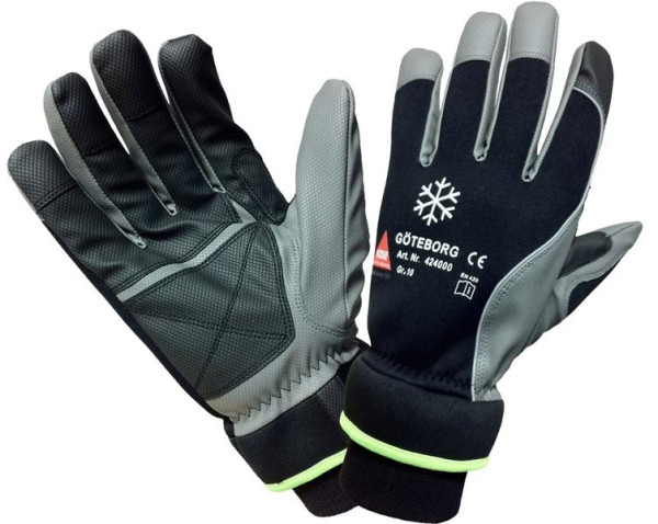 Hase Safety GÖTEBORG, Gants de sécurité à 5 prises, version hiver, taille : 10, UE : 10 paires, 424000-10