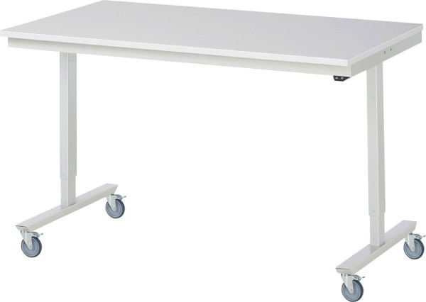 Table de travail mobile RAU adlatus 150 kg, 1500x800x852-1252mm, plaque M-22 mm, 08-AT-150-080-M-4LF