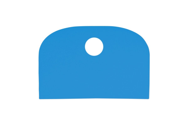 Schneider Schlesinger / grattoir flexible, taille : 148 x 99 mm, LDPE bleu, 227247