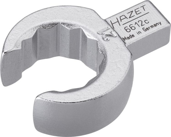 Clé polygonale à insert Hazet, ouverte, carré d'insertion 9 x 12 mm, profil extérieur à double hexagone, 21 mm, 6612C-21
