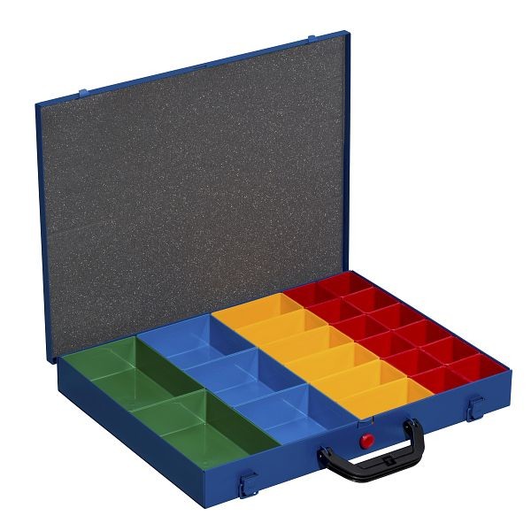 Allit EuroPlus Pro >M< mallette professionnelle en métal pour petites pièces 44L-23, couleur : bleu, poids : 3,05 grammes, UE : 2 pièces, 454128