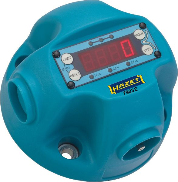 Testeur de couple HAZET, électronique, 1-25 Nm, Nm min-max : 1-25 Nm, six pans plein 6,3 (1/4 pouce), 7903E