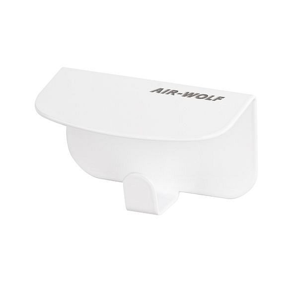 Support à crochets Air Wolf avec 1 crochet, série Alpha, H x L x P : 61 x 100 x 52 mm, acier inoxydable blanc, 60-162
