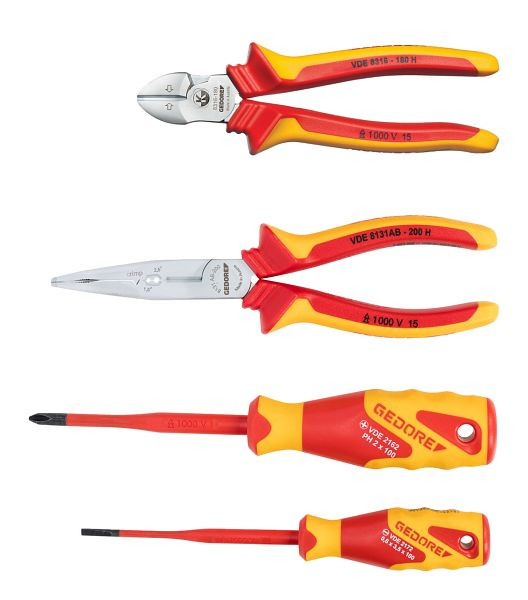 Jeu d'outils GEDORE VDE, 4 pièces, 3100340