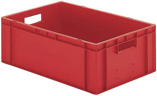 Caisses gerbables de transport Bedrunka+Hirth, rouge, dimensions en mm (LxPxH) : 400 x 600 x 145, 072000201