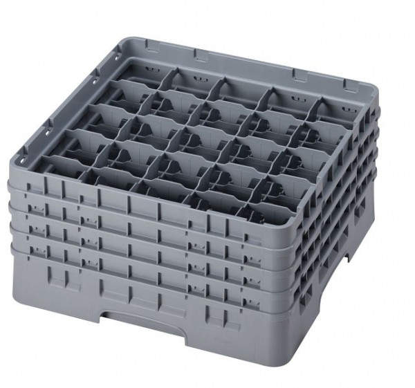 Panier de lavage Cambro 25 compartiments Camrack®, gris doux, 21,5 cm, lot de 2, 25S800151