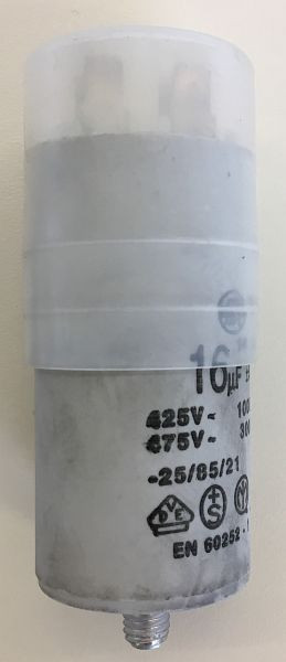 Condensateur ELMAG 16 µF pour modèle CHALLENGER, 9201158