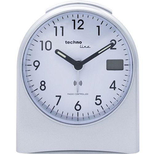 Réveil radio-piloté Technoline, horloge radio-pilotée DCF-77, dimensions : 95 x 55 x 115 mm, WT 755
