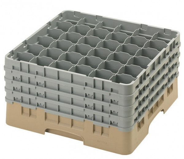 Panier de lavage Cambro 36 compartiments Camrack® 23,8 cm Beige, SU: 2 pièces, 36S900184