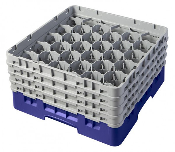 Panier de lavage Cambro 30 compartiments Camrack® 21,5 cm bleu marine, lot de 2, 30S800186