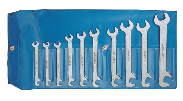 Jeu de clés à fourche double GEDORE, petit, 10 pièces, 6099000