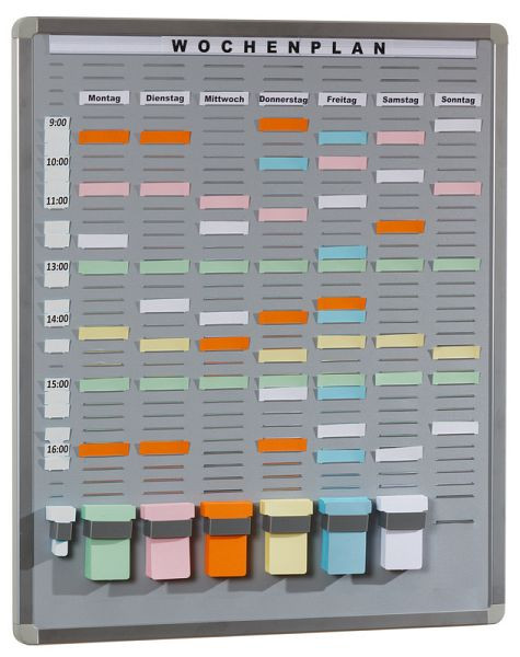 Cartes système Eichner T-Card, gris clair, colonnes : 7+1, 35 compartiments, 9089-00010