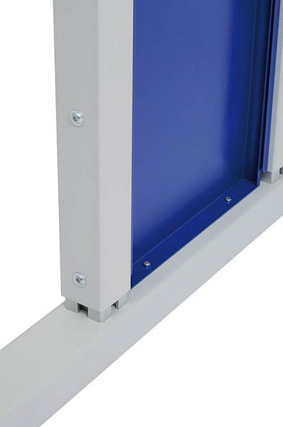 Bedrunka+Hirth Workergo Châssis pied en C, verrouillage par pince, dimensions en mm (LxP) : 1500 x 600, C150KL60G