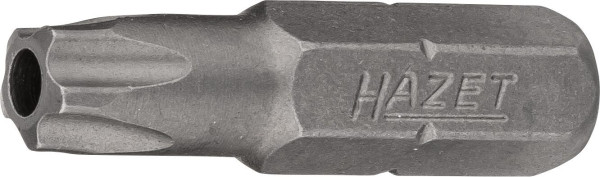 Embout Hazet 5 étoiles, 6 pans pleins 6,3 (1/4 pouce), profil interne 5 étoiles avec bout mâle, 30H, 2225-30H