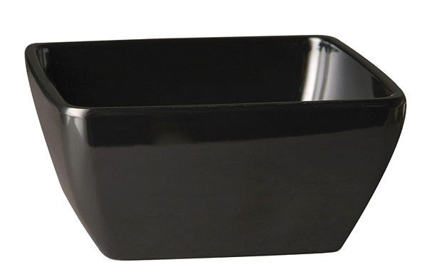 Bol APS -PURE-, 25 x 25 cm, hauteur : 12 cm, mélamine, noir, 3,8 litres, 83469