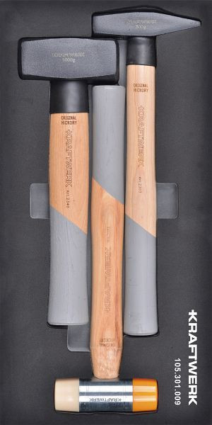 Kraftwerk BASIC LINE EVA jeu de marteaux, 20 x 40 cm, 3 pièces, 105.301.009