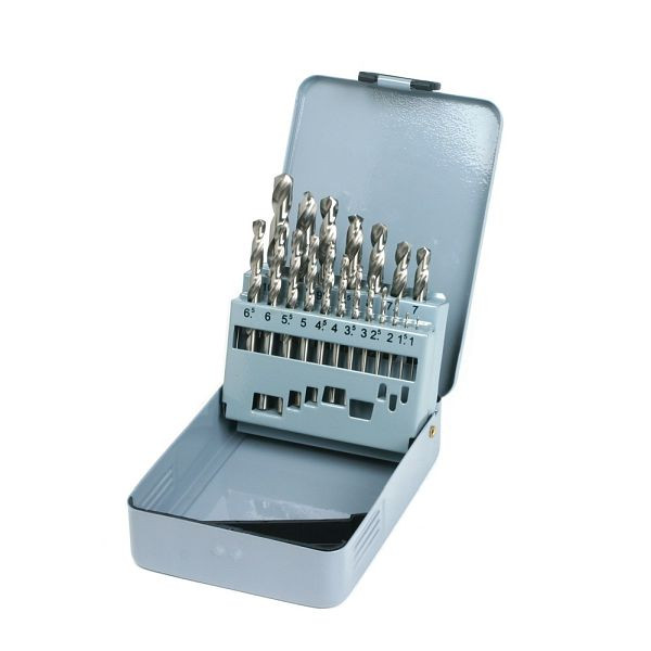 GSR jeu de forets hélicoïdaux 19 pièces à droite DIN 338 HSS-G 1 mm - 10 mm, 08343100