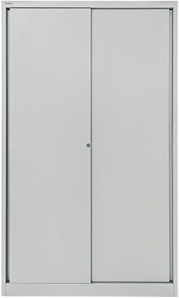 Armoire à portes coulissantes Bisley ECO, 4 étagères, 5 OH, gris clair, SD12194S645