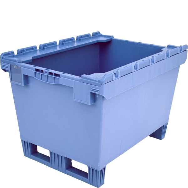 BITO conteneur réutilisable MB cover/bar/skid /MBB86421Dkufe 800x600x423 dove blue, bar double bottom skid, C0402-0055