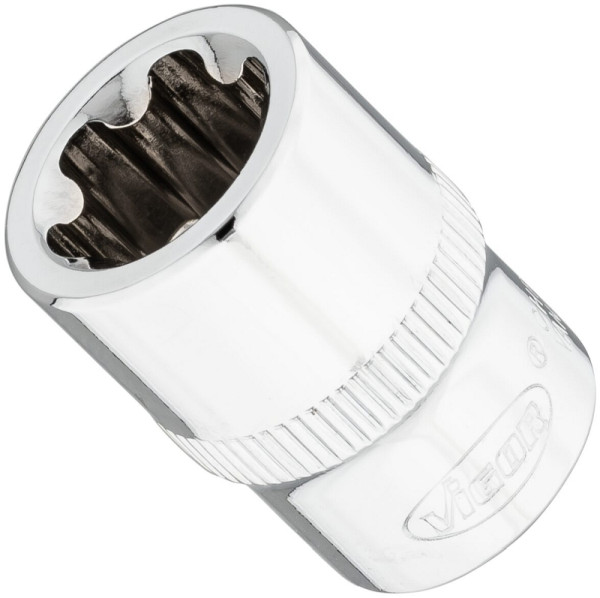 Insert pour clé à douille VIGOR T-Plus, carré 10 mm (3/8"), profil E+, E16+, V7920-EP16