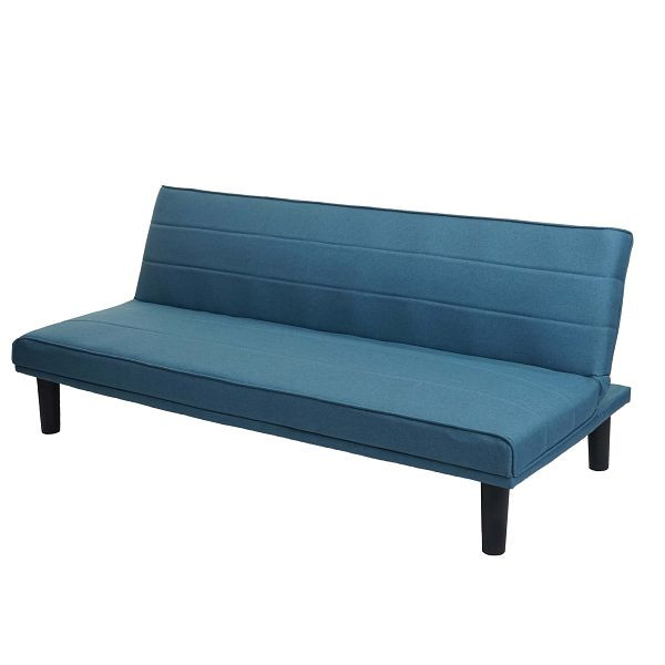 Canapé-lit Mendler HWC-J17, canapé-lit d'invité convertible canapé-lit, fonction couchage tissu/textile, bleu turquoise, 75463