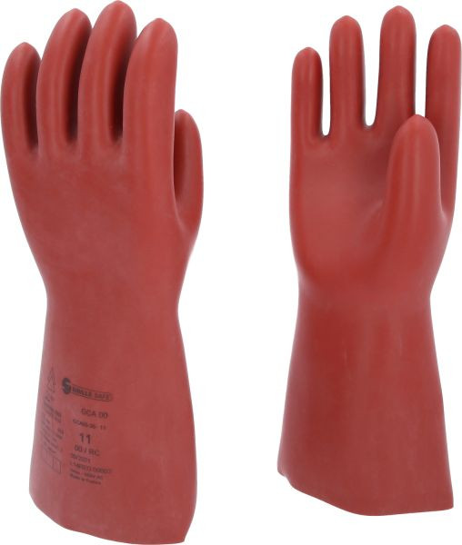 KS Tools Gant de protection pour électricien avec protection mécanique et thermique, taille 11, classe 00, rouge, 117.0085