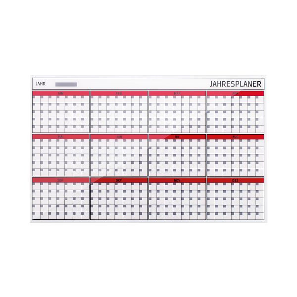 Agenda 365 jours Bi-Office en verre magnétique 78x48cm, GL163901