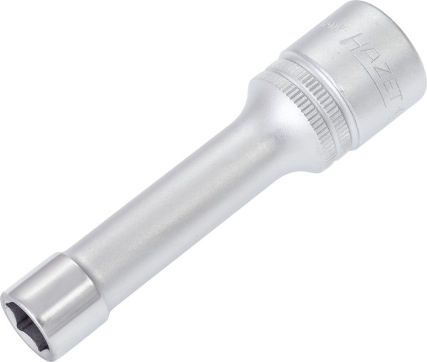 Douille Hazet, hexagonale, carré creux 12,5 mm (1/2"), 10 mm, type long avec moletage, 900LG-10