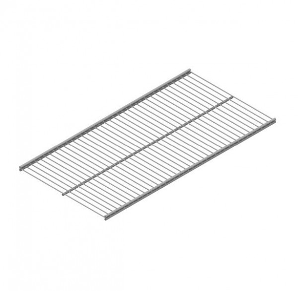 Système d'éléments TWIN WIRE FLOOR, 1800x400 mm, ALU BLANC, UE: 4 PIÈCES, 10718-00010