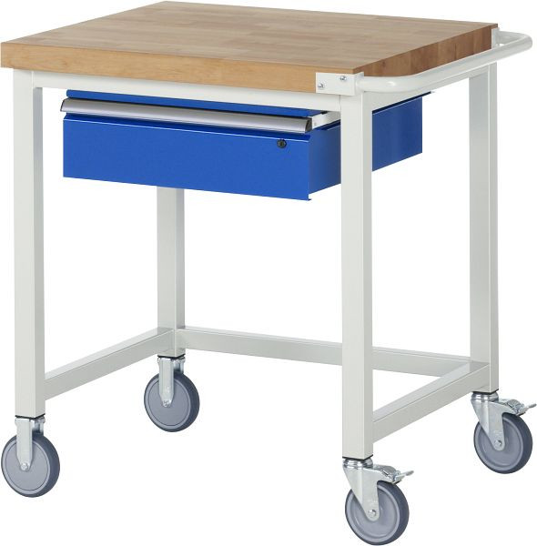 Etabli mobile RAU série 8000, 1 x tiroir, 750x880x700 mm, 05-8001A1-077B4S.11