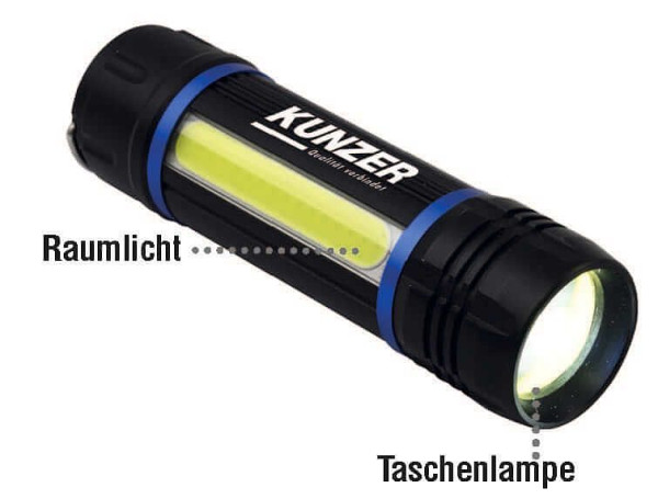 Lampe de poche Kunzer et éclairage d'ambiance en un, 7TLR01
