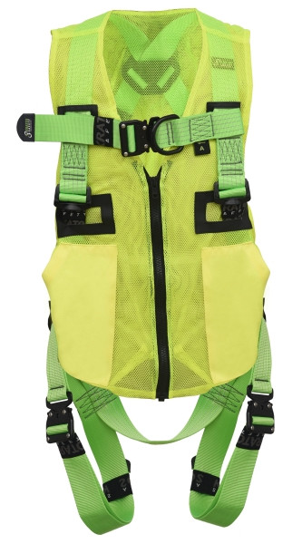 Kratos REFLEX 3 - harnais complet avec 2 œillets et sangle haute visibilité et gilet haute visibilité, FA1030400