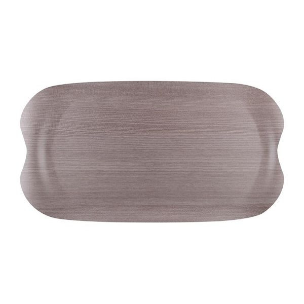 Plateau de service Roltex Wave bois gris 43 x 23cm, DS020