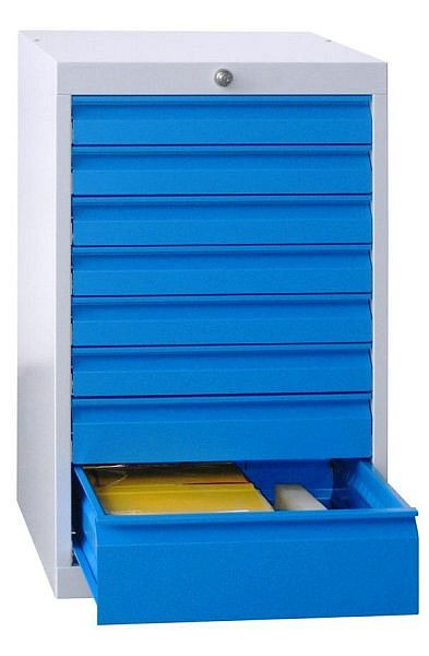 Armoire à outils PAVOY avec guides à rouleaux, capacité de charge 50 kg, largeur de l'armoire 500 mm, hauteur 800 mm, 43453-080-014