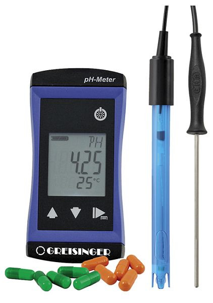 Greisinger G 1501 set kit complet pour la mesure du pH/température, 611385