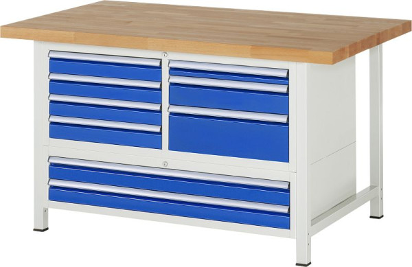Etabli RAU série 8000 - modèle 8933, L1500 x P900 x H840-1040 mm, 13-8933A2-159B4H.11