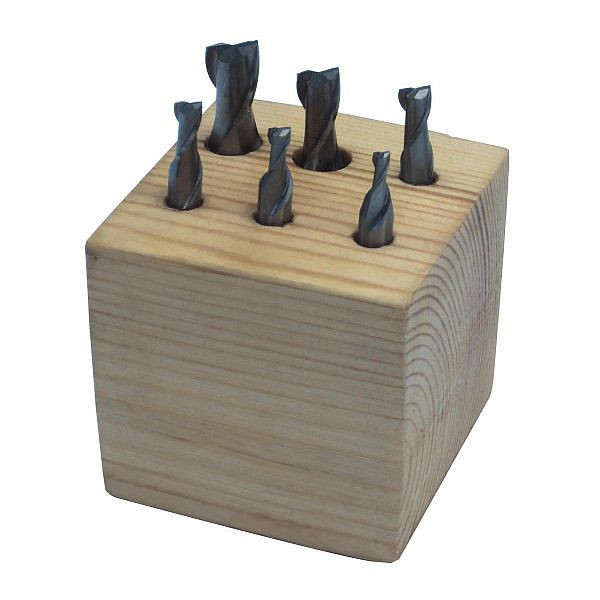 Jeu de fraises Holzmann 2 arêtes de coupe 6 pièces/3-10 mm, FFS6