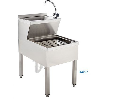 Lave-mains SOFINOR avec bec combiné profondeur 600 mm, LMV56