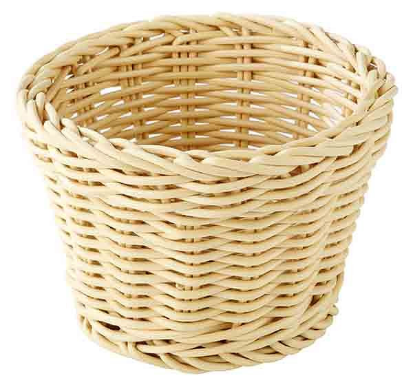 Panier APS, rond, Ø 13 cm, hauteur : 10 cm, polypropylène, beige clair, -PROFI LINE-, 50620