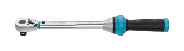 Clé dynamométrique Hazet, Nm min-max : 10 - 60 Nm, tolérance : 3 %, carré plein 12,5 mm (1/2 pouce), 5120-3CT