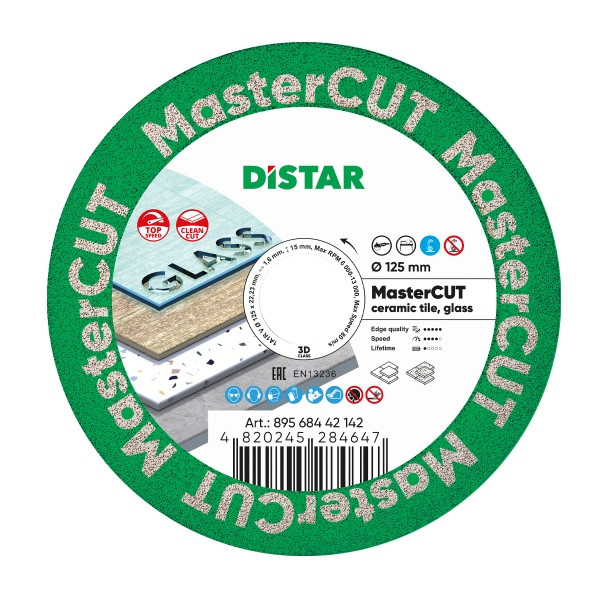 Disque à tronçonner diamanté Distar 1A1R V 125x22,23 MasterCUT, 89568442142